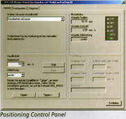 Positioning Control Panel