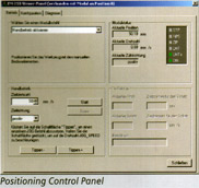 Positioning Control Panel
